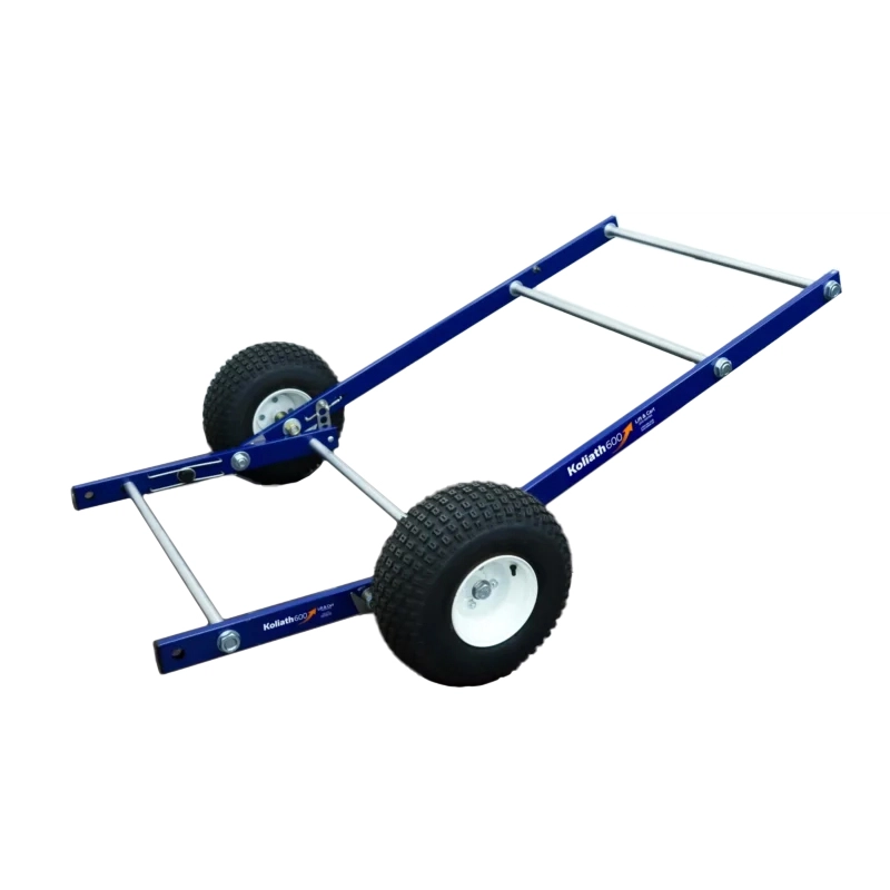 A Koliath Kohler Lift'n Cart k600-k1 generator cart assembled against a white background on it's own without a kohler generator on top.