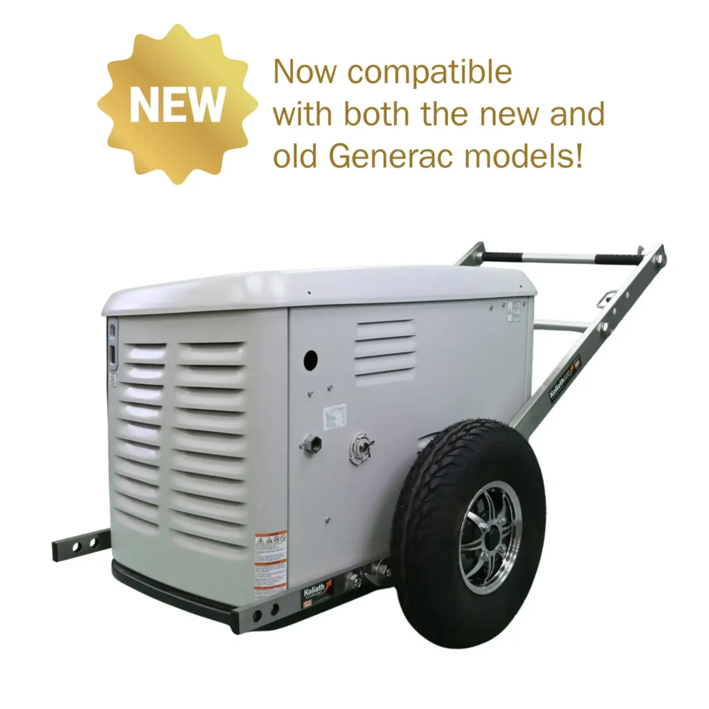 Koliath Gen 2 Liftn Cart Generator Cart now compatible new Generac