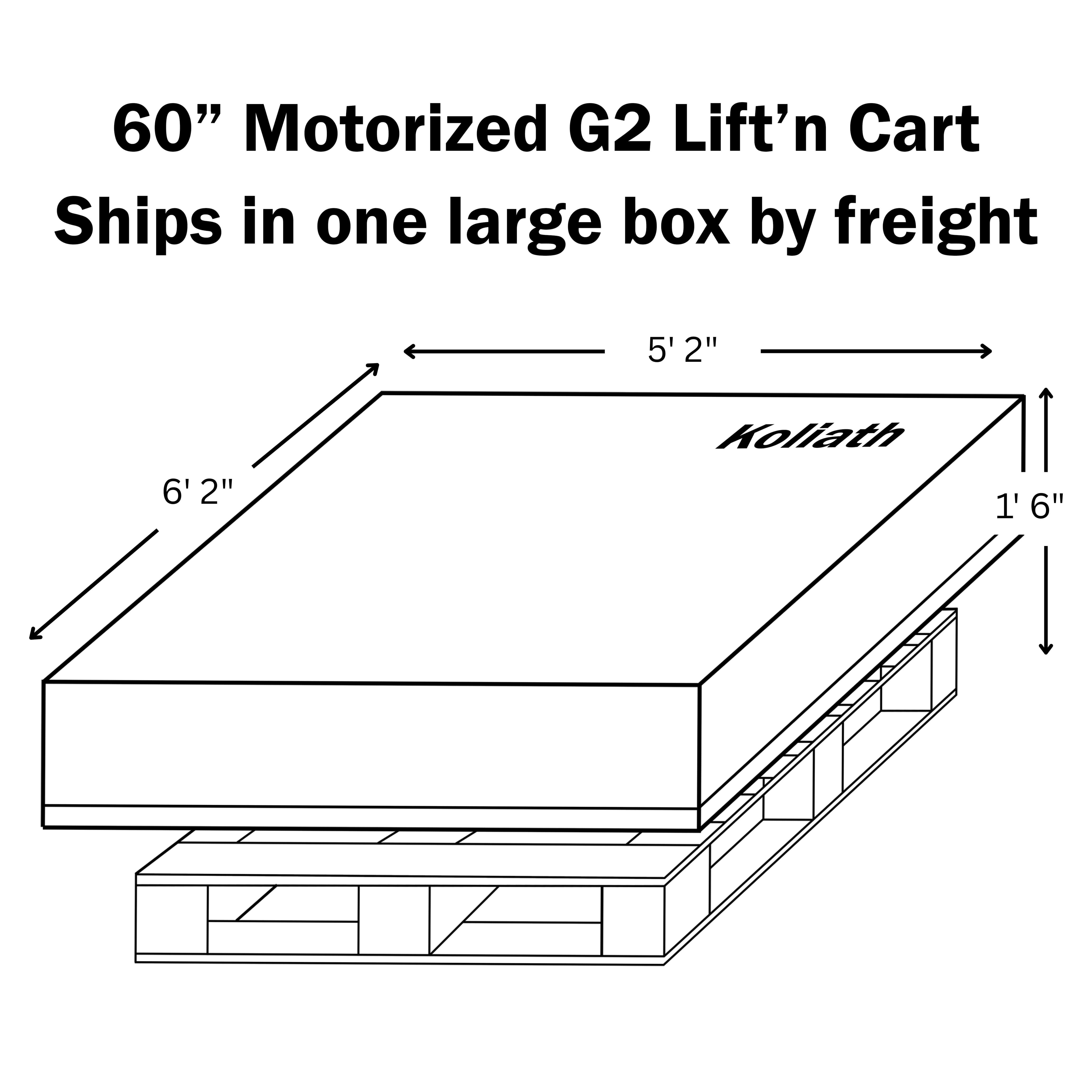 Motorized Wide Cart Shipping